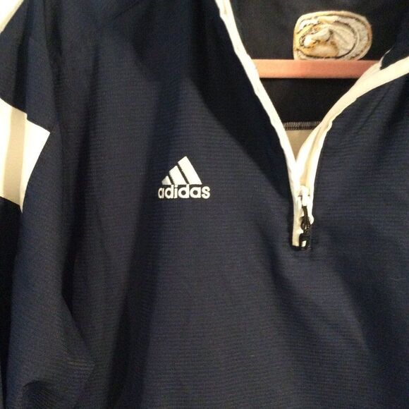 Adidas UC Davis Aggies partial zip jacket Medium M mens college blue - Picture 3 of 5